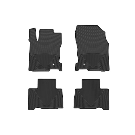 Weathertech Black, Front and Rear All Weather Floor Mats W440-W441
