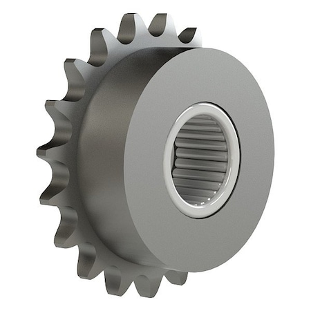 Brewer Machine & Gear Idler Sprocket, 1/2 in Bore, 19 Teeth 25B19F