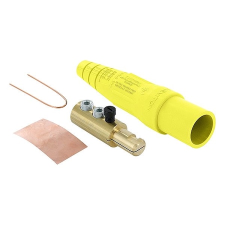 Leviton Single Pole Inline, 400 A, Male, Yellow 16D24-UY