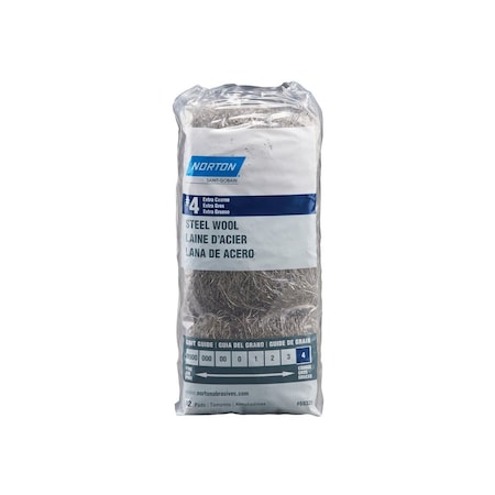 Norton Steel Wool Pad 4 Grade Extra Coarse 7660768335