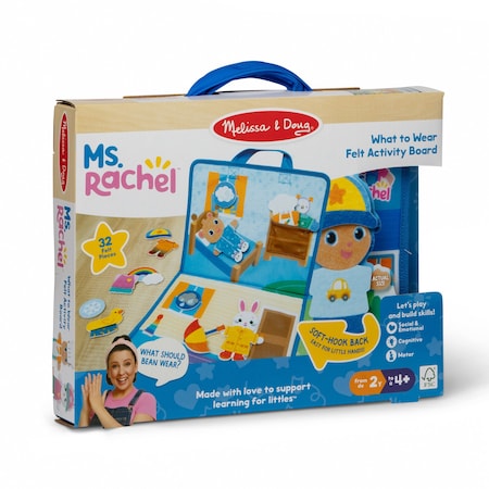 Melissa & Doug Ms. Rachel What to Wear, Felt Activity Board 51340