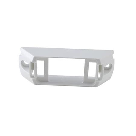 Grote Lighting Polycarbonate Header-Mount Brackets for Small Rectangular Lights, White, Surface Mount 42141