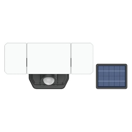 Bell Link 3-Head Light with Solar Panel, 3.7 V, 12 W, LED Lamp, Daylight, 2200 Lumens CL-SM2200-3H