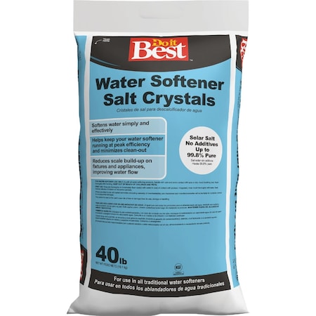 Do It Best 40 Lb. Extra-Coarse Water Softener Salt Crystals 767455