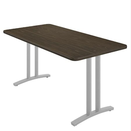 Correll Rectangle Modern Design Executive Table/Desk, 60 in W, Particleboard Top, Walnut CD3060R-01-14-01