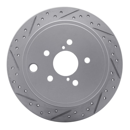 Dynamic Friction Co DFC Geoperformance Rotor - Drilled and Slotted 830-13021L