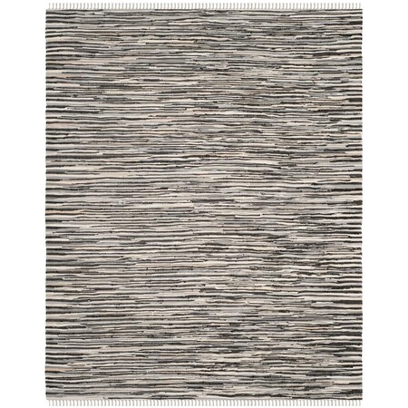Safavieh Rag Rug Large Rectangle Area RugBlack & Multi 8 x 10 ft. RAR129Q-8