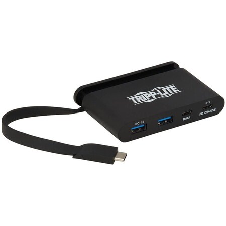 Tripp Lite USB C Hub USB 3.1 Gen 1, 2 USB C & 2 USB-A Ports, Charging 5Gbps U460-T04-2A2C-1