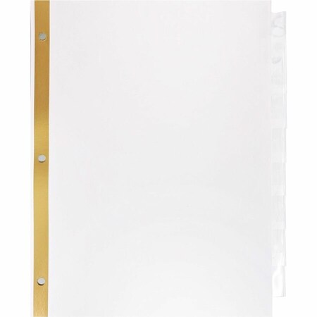 Business Source Tearresistant Clear Tab Index Dividers, No Color, 8PK BSN16479
