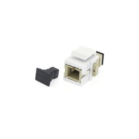 Cable Wholesale SC/UPC Keystone Coupler, Multimode, Simplex, Gray Body 30SC-SC201