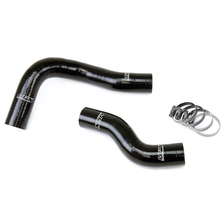 Hps Performance High Temp Reinforced Silicone Radiator Coolant Hose Kit, Black, 57-1270-BLK