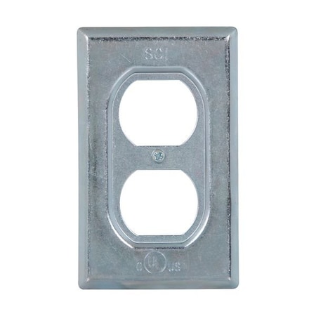 Crouse-Hinds Eaton Crouse-Hinds series Condulet FS/FD duplex receptacle cover, 25PK RCS1