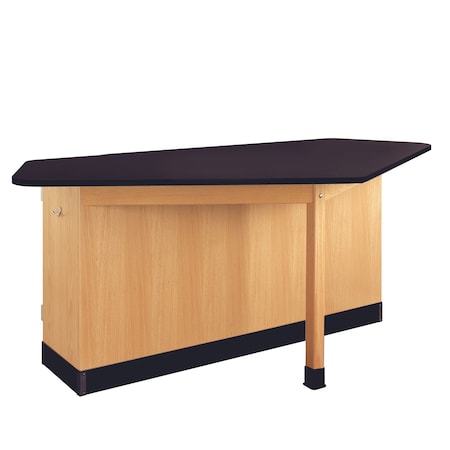 Diversified Spaces Workstation, Oak, Wood Frame, 88 in W, Red 2944KF