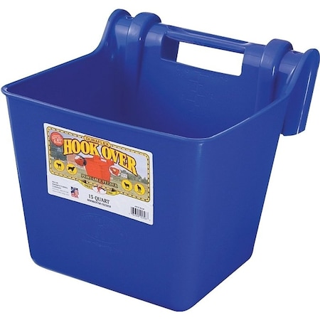 Little Giant Hook Over Feeder, 15 qt Volume, Polyethylene, Blue HF15BLUE