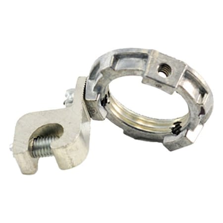 Bridgeport Locknut 3/4 in, Locknut, Zinc, Unfinished, Gray 162-G