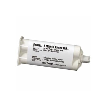 Devcon 1-Minute Gel Epoxy, 50 mL, Dev-Pak, Amber 230-14277