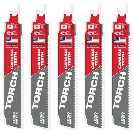 Milwaukee Tool The TORCH w/CARBIDE TEETH 7T 6L 5PK 48-00-5501