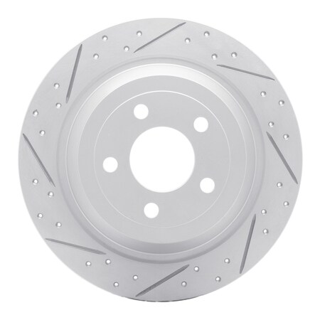Dynamic Friction Co DFC Geoperformance Rotor - Drilled and Slotted 830-54076L