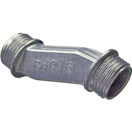 Halex Rigid Offset Nipple, 3/4 in, 1.15 in OD, Zinc, 10/BX, 10PK 04007B