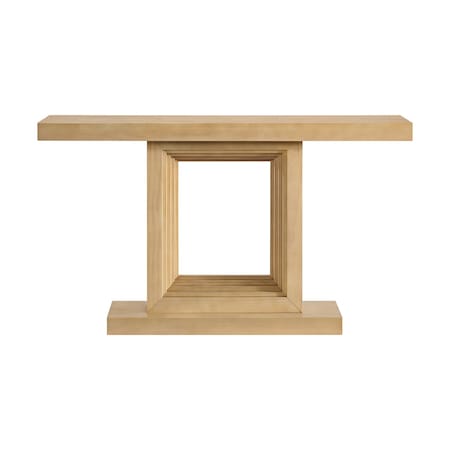 Alaterre Furniture Pismo Solid Wood Console Table 56 in Modern Farmhouse Entryway Table AFTBL-012