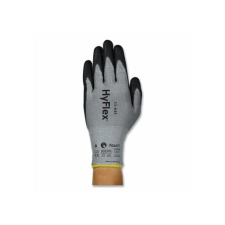 Hyflex 11-645 Medium-Duty Cut Resistant Gloves, Size 8, Black/Gray, 12PK 012-11-645-080