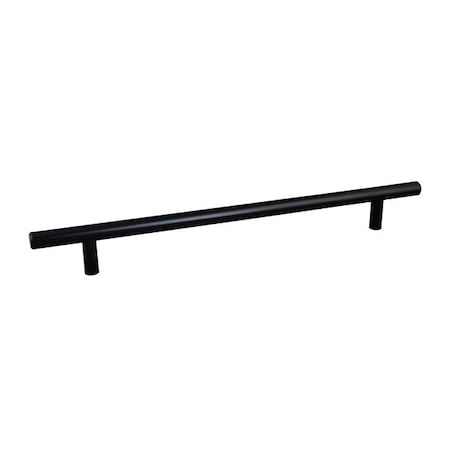 Pride Industrial 12in Bar Cabinet Pull with 9in Center to Center Matte Black Finish P112BK