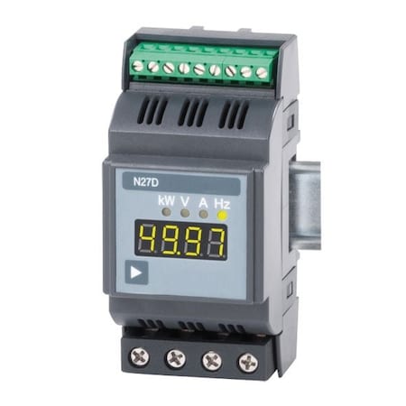 Pce Instruments Panel meter for AC voltage/current, measures up to 500V / 63 A with 4-digit LED display PCE-N27D