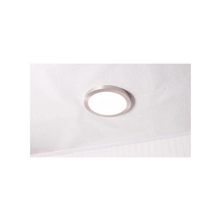 Feit LED Flat Panel Light Fixture EDGELIT 1.1in H X 13.1in W X 13.1in L Nickel White Nickel FP13/4WY/NK