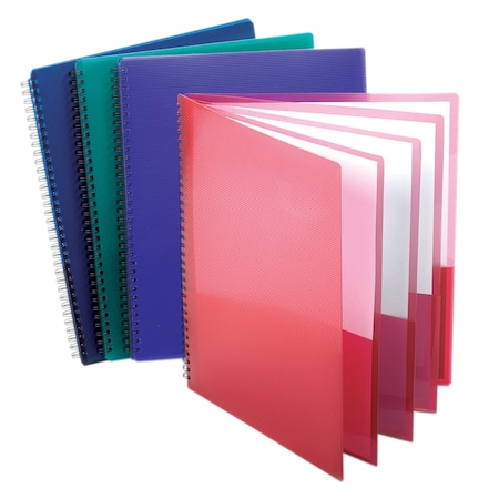 Oxford Poly 8-Pocket Organizer, Letter-Size, Assorted Colors 5740404