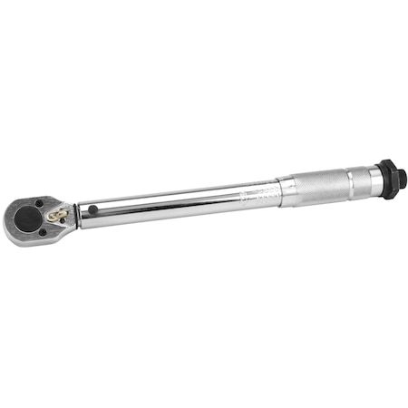 Performance Tool 1/4 in. Click Torque Wrench, 200 in/lb, Chrome Plated M201