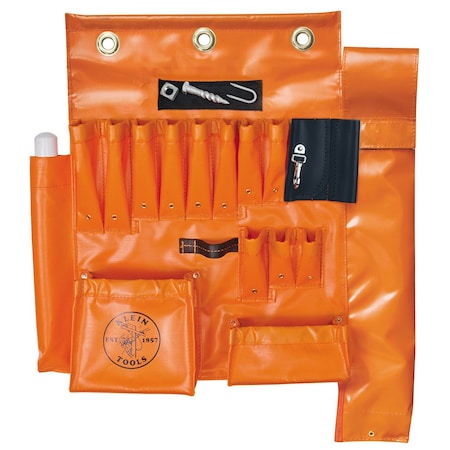 Klein Tools Tool Apron, vinyl, Orange 51829MHS