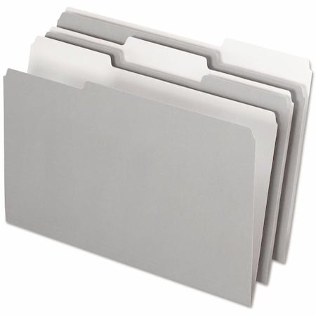 Tops Business Forms Pendaflex, INTERIOR FILE FOLDERS, 1/3-CUT TABS, LEGAL SIZE, GRAY, 100PK 435013GRA