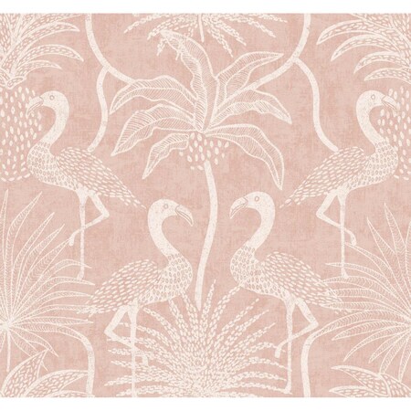 A-Street Prints Biscayne Coral Flamingo Beach Wallpaper 4172-82007