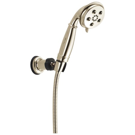 Delta Universal Showering Components H2Okinetic 3-Setting Adjustable Wall Mount Hand Shower 55433-PN