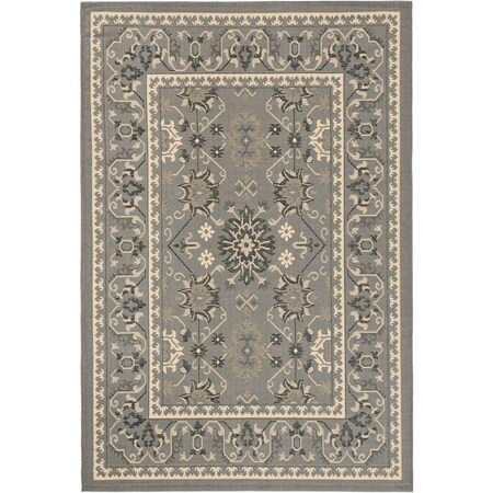 Safavieh Courtyard Power Loomed Rectangle RugGrey & Cream 2 ft. x 3 ft.-7 in. CY6727-67-2