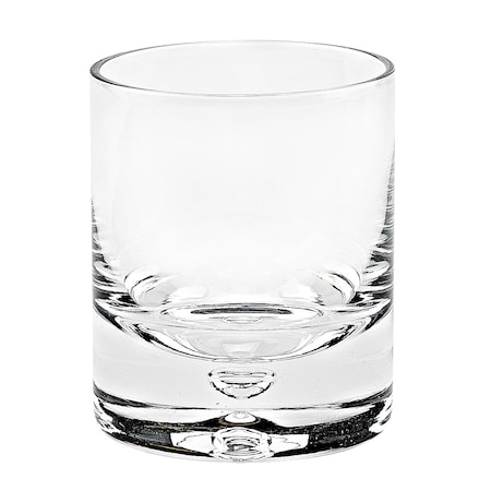 Homeroots Set of Four Clear Mouth Blown Crystal Old Fashion Glasses 375902