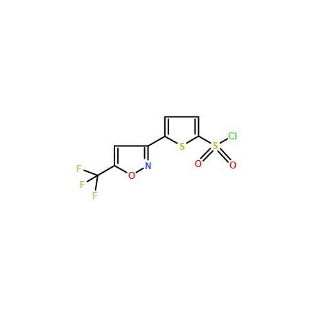 Ak Scientific 5-[5-(Trifluoromethyl)isoxazol-3-yl]thiophene-2-sulfonyl chloride (250mg), CAS 229956-98-3 Y8354-250mg