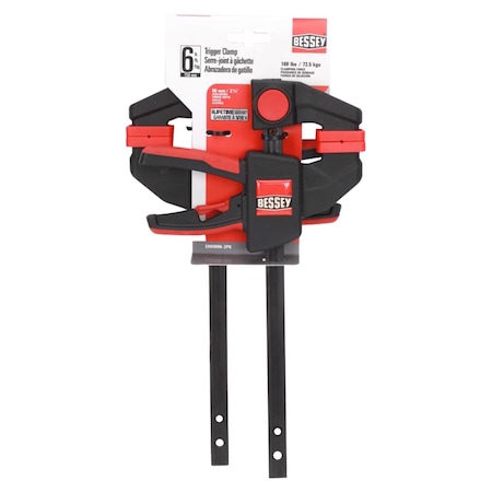 Bessey 6 in. X 2 3/8 in. D Trigger Clamp 100 lb 2 each EHKM06-2PK