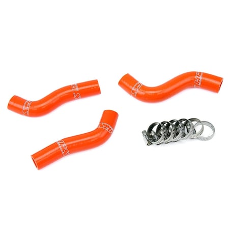 Hps Performance High Temp Reinforced Silicone Radiator Coolant Hose Kit, Orange,  57-1248-ORG