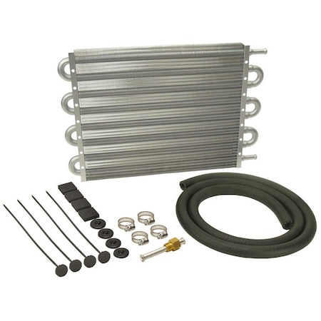 Derale 12904 Dyno-Cool Aluminum Transmission Cooler - Natural DER12904