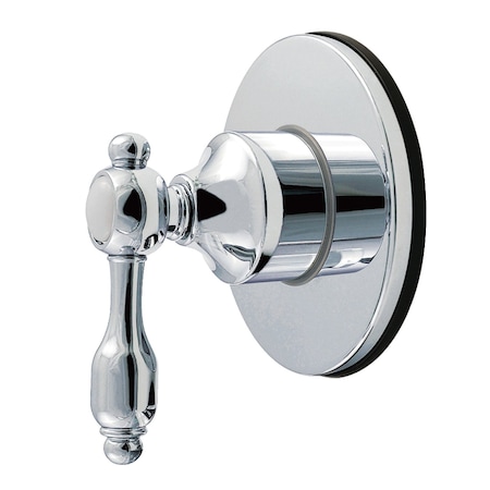 Kingston Brass Single-Handle Six-Way Diverter Valve with Round Trim Kit, Polished Chrome KS4031TAL