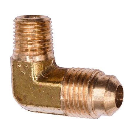 Auveco Brass Sae 45 Degree Flare Male Adapter Elbow 5/16in Tube Size 1/8in Npt Threads, 5PK 232