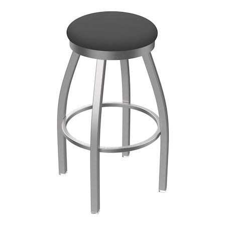 Holland Bar Stool Co 802 Misha Stainless Steel 36in Swivel Bar Stool with Canter Storm Seat 80236SS004