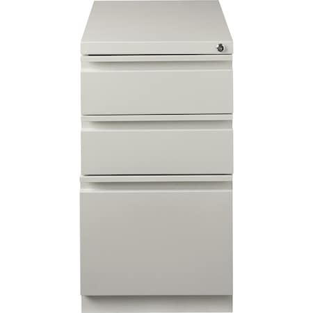 Lorell 15" W Lorell Mobile Pedestal, Light Gray LLR49522