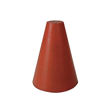 Dedeco RBR ABRASIVE CONE, TPR 1" X 7/8", 1/4" RED FINE S/C 1/UNIT 0079