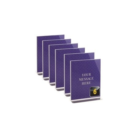 Officemate Vertical Sign Holder - 8.5in Width x 11in Height - 8.50in Holding Width x 11in Holding Height, 6PK 23063