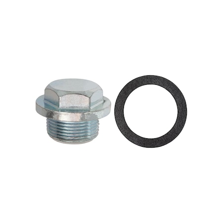 Auveco Oil Drain Plug with Gasket M25-1.5 Threads Zinc 18027