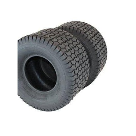 Antego 18 x 8.5-8 in Lawn Mower Tire, 4 Ply, Black, 2 PK T0304188508