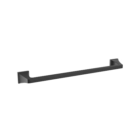 Amerock Mulholland Matte Black Traditional 18 in 457 mm Towel Bar BH36023MB