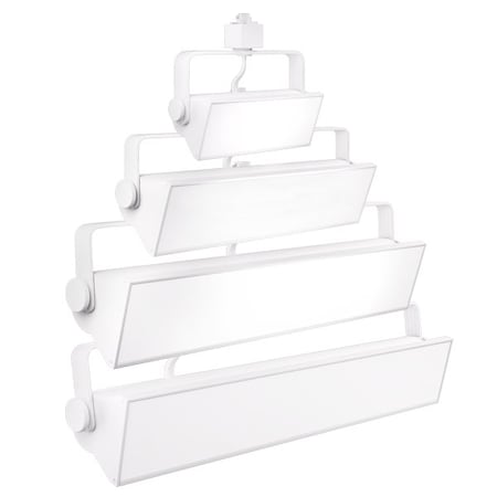 Elco Lighting LED Pipe Wall Wash Track Fixture, CCT Switch, 4000lm, White ETW44CT5B